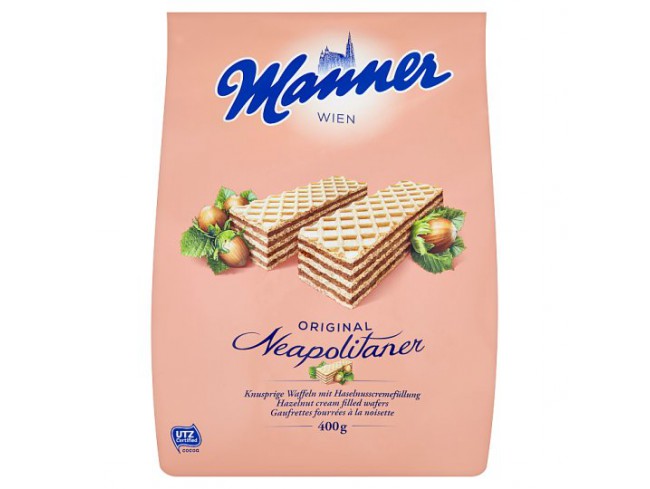 Manner Original Neapolitaner Hrustyashie Vafli S Orehovoj Nachinkoj 400 G Kupit V Kieve Cena Manner Vafli Obzor Opisanie Prodazha Euroshop Kiev Ua